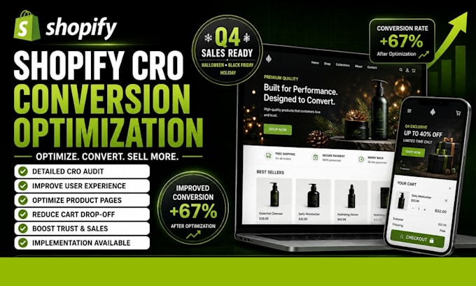audit and optimize your shopify store for more conversions and seasonal sales