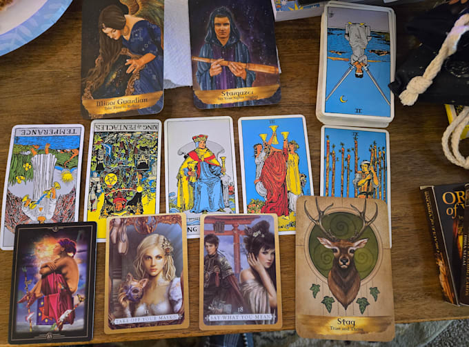 provide tarot readings, channeling, and energy clearing
