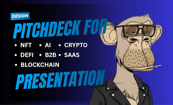 design pitchdeck for web3 ai nft crypto defi b2b saas blockchain presentation