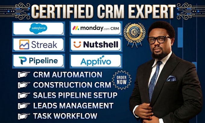 setup salesforce monday CRM nutshell streak pipeline salesmate apptivo workflows