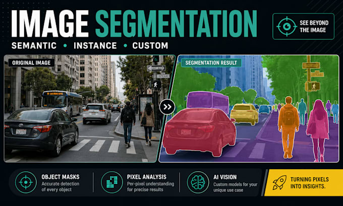 develop custom image segmentation, semantic segmentation, instance segmentation