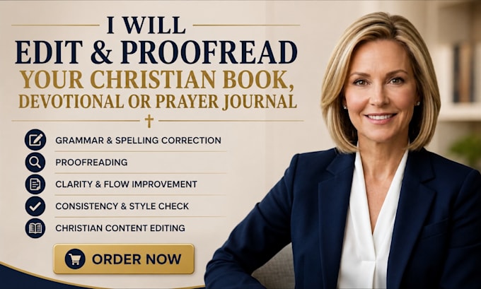 edit and proofread your christian book, devotional or prayer journal