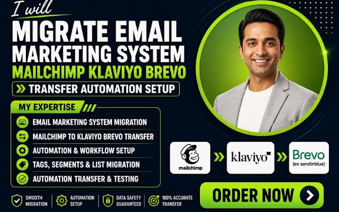 migrate email marking system mailchimp klaviyo brevo transfer automation setup