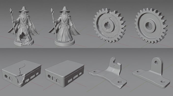 repair modify fix stl files mesh errors make 3d models printable and ready