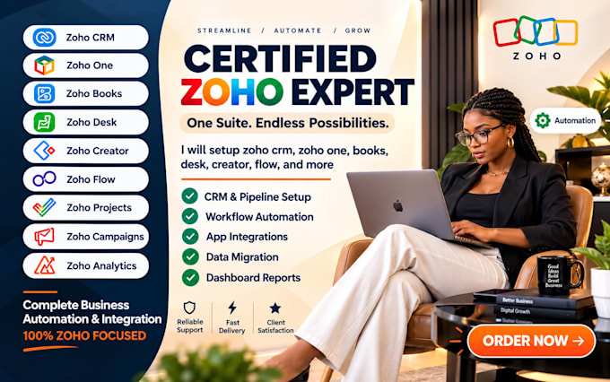 setup zoho one complete business automation and integration zoho one expert