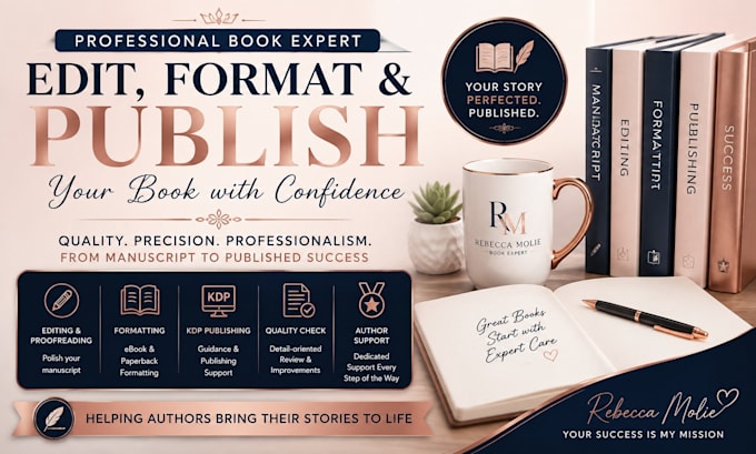 edit, proofread and format your book for KDP