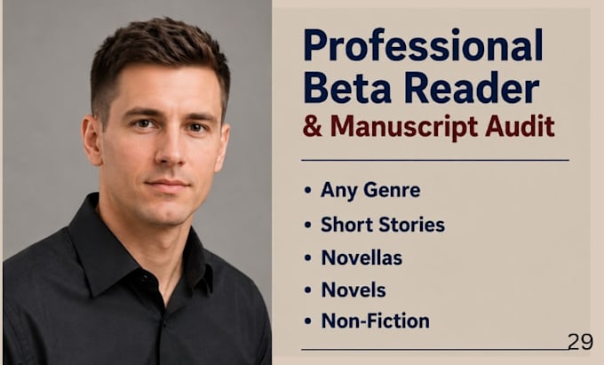 beta read and provide manuscript critique