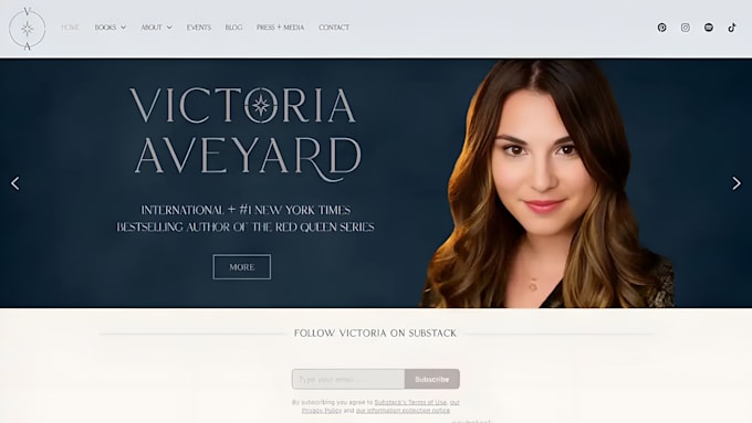 build squarespace author website book writer portfolio publishing website