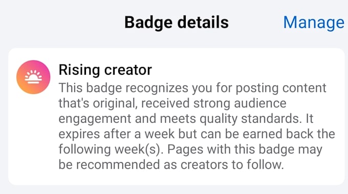do facebook page optimization for rising creator status