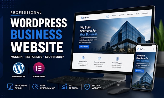 build wordpress business website design wordpress development redesign wordpress