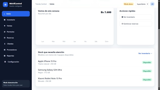 build a custom inventory and sales dashboard for your store