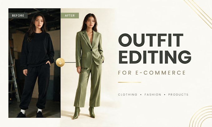 do outfit change, image editing and photo manipulation