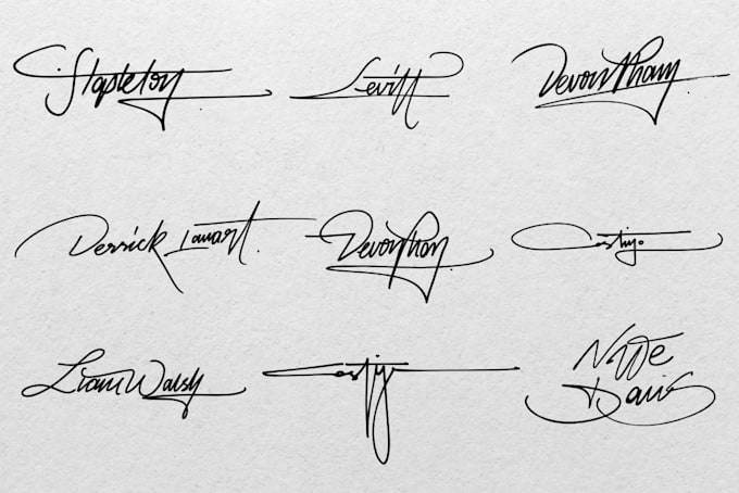 design scripted, signature, , handwritten logo