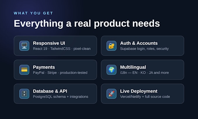 build a react typescript web app with supabase and payment integration