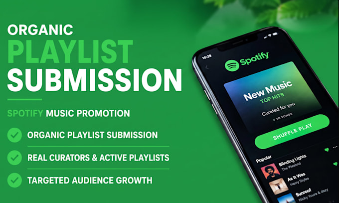 do organic album submission or curator spotify track
