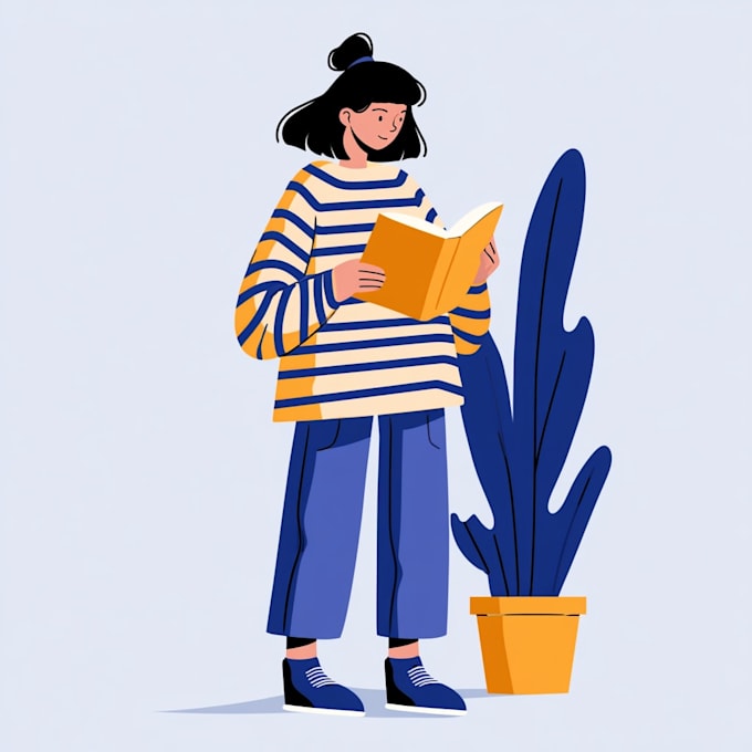 create flat minimalist vector illustration