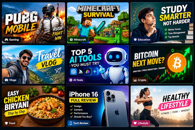 create eye catching ai youtube thumbnail design