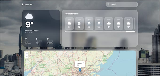 build a responsive javascript website and integrate rest apis