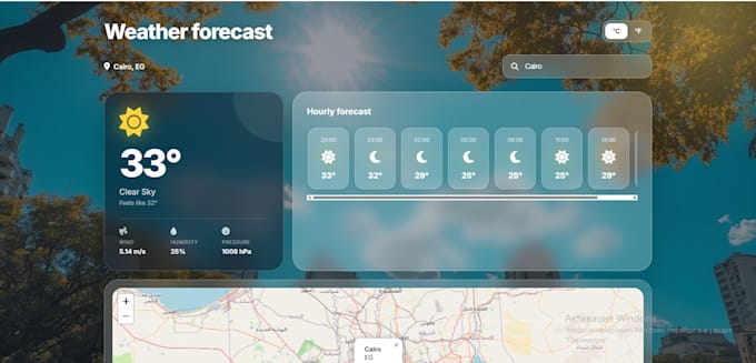 develop an interactive website with API integration