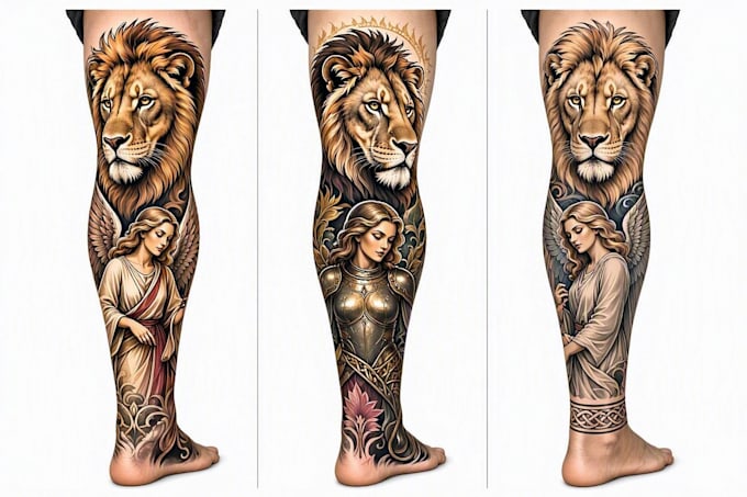 create unique realism tattoo design with my style