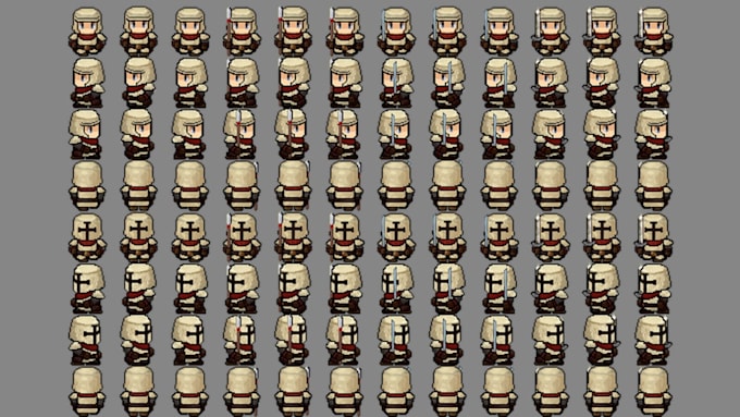 create rpg maker mz mv sprites sideview battlers character sprite sheets assets