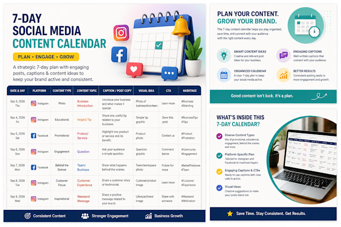 create social media posts and captions
