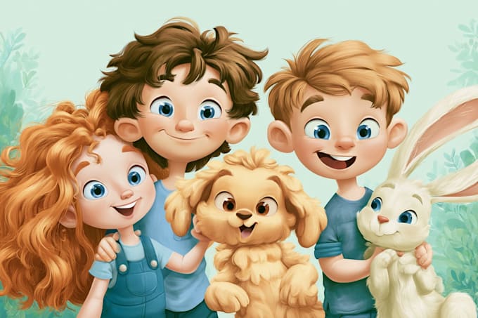 draw a children book illustration