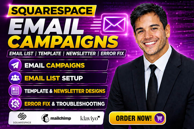squarespace email campaigns email list template newsletter designs error fix