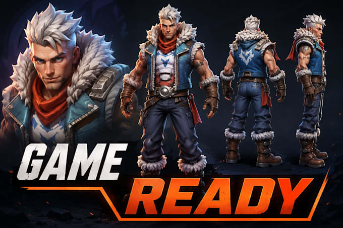 create custom 3d character models for games and animation