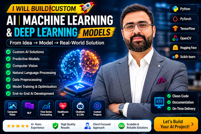 build custom ai machine learning and deep learning models
