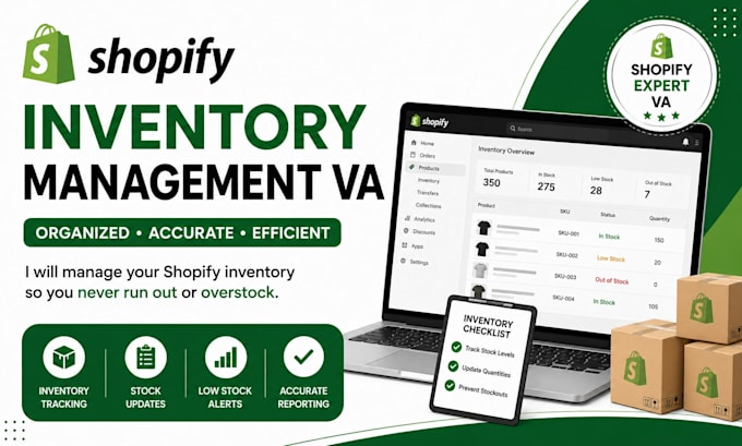 be your shopify inventory management virtual assistant