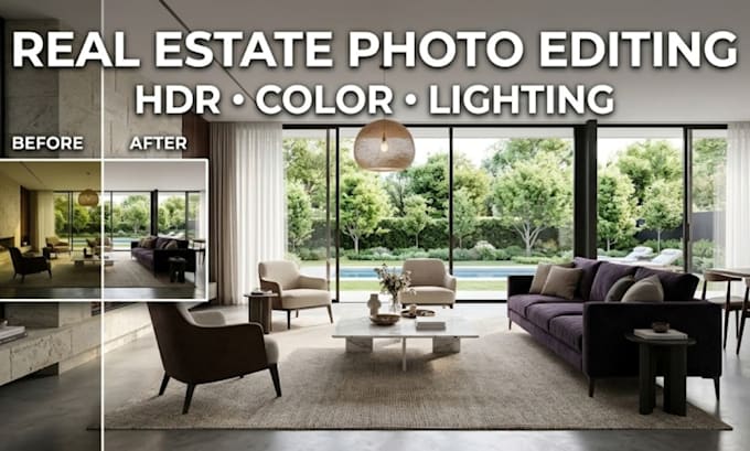 professionally edit hdr real estate photos