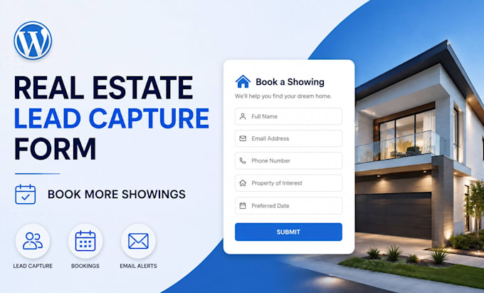 create a real estate lead capture and booking form in wordpress