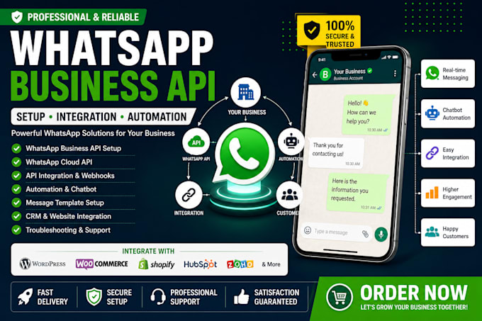 setup whatsapp business API, whatsapp cloud API and automation