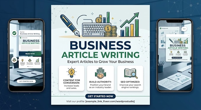 write professional business and finance articles