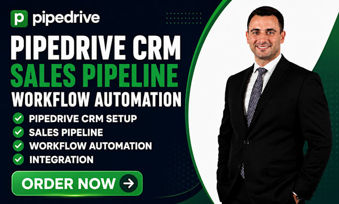 setup pipedrive CRM sales pipeline workflow automation and integration
