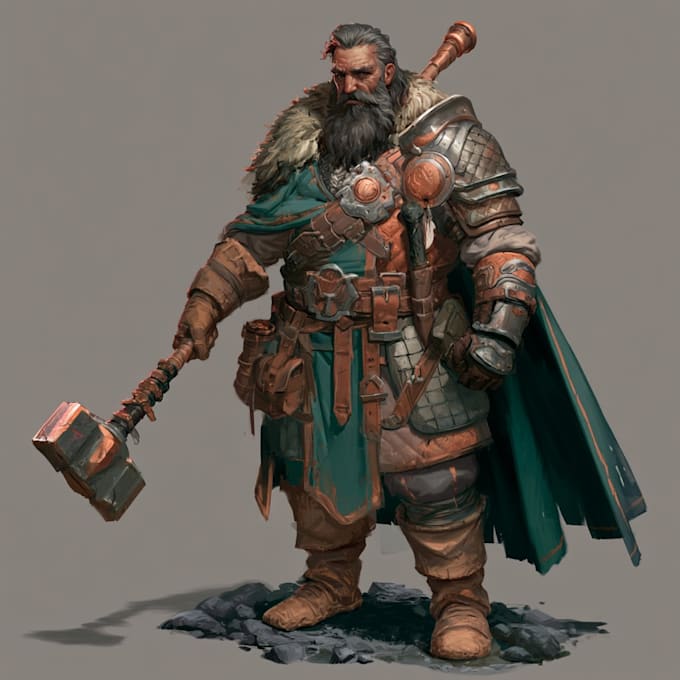 create custom dnd, rpg, dnd character art