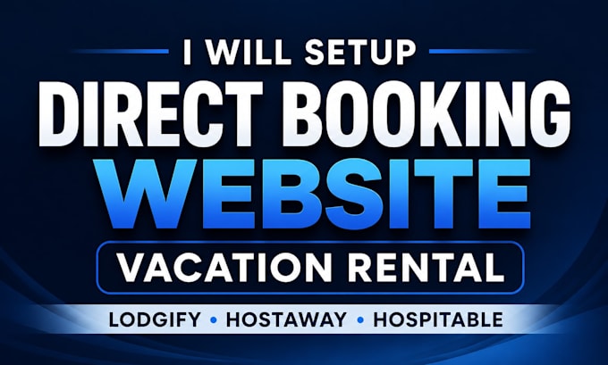 setup direct booking website vacation rental lodgify, hostaway, hospitable or