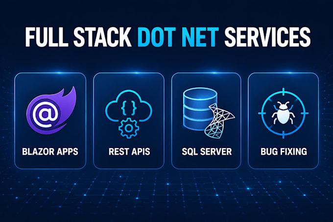 develop or fix your asp net core and blazor web application