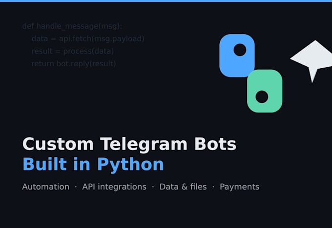 custom telegram bot development in python