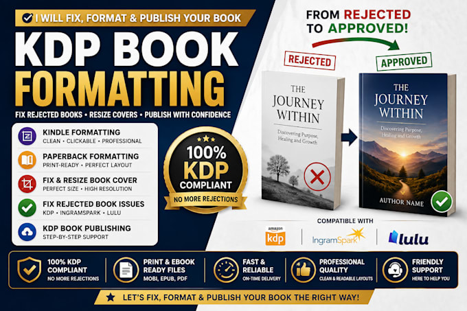 fix resize book cover fix rejected book for amazon kdp book formatting