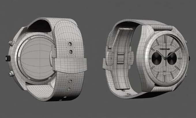 design custom 3d watch cad model and technical drawings for manufacturing