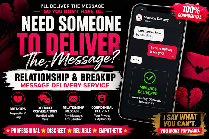help you deal with a difficult relationship and breakup message delivery