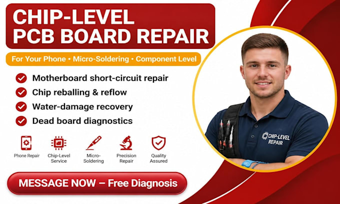 fix pcb board issue in your phone with chip level repair