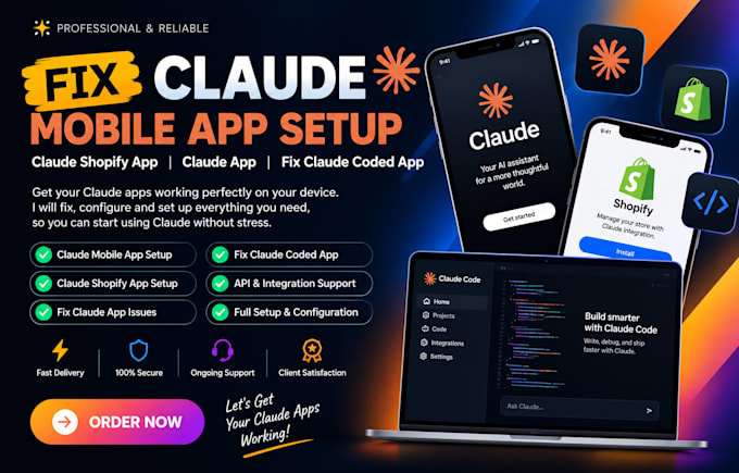 fix claude mobile app setup claude shopify app claude app fix claude coded app