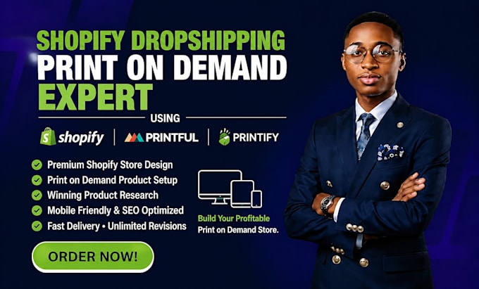create a shopify dropshipping print on demand website