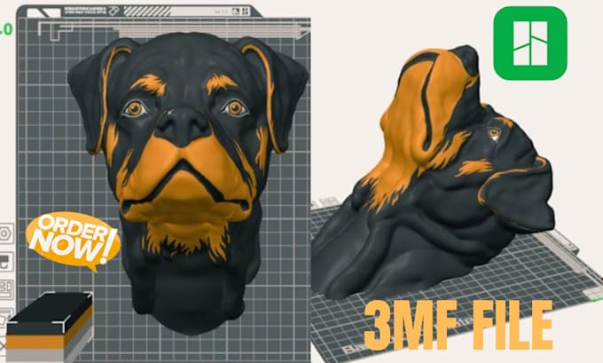 color paint split and convert stl to 3mf for bambu lab multicolor 3d printing