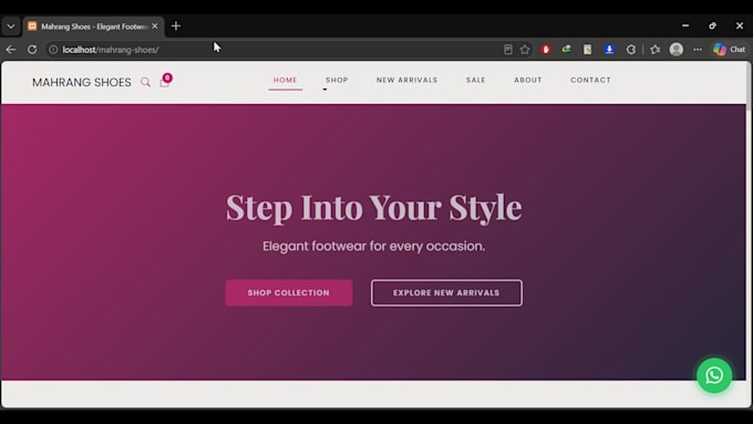 develop a responsive PHP full stack website