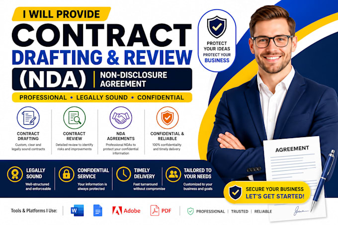 draft and review nda and business contract documents