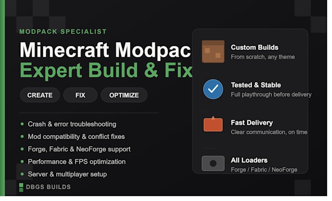 create, fix, and optimize your minecraft modpack
